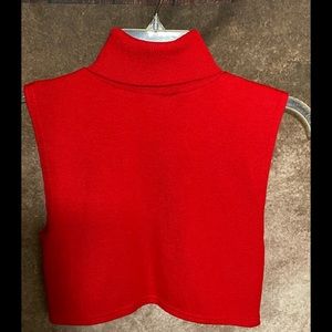 Women's Vintage 80"s  Red Turtleneck Dickie